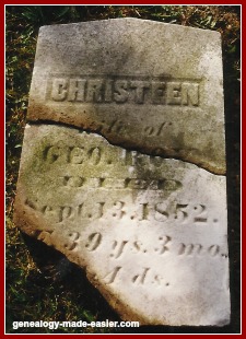 Old 1852 gravestone