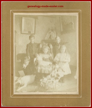 Children, toys, and dog