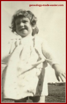 Young girl in 1933