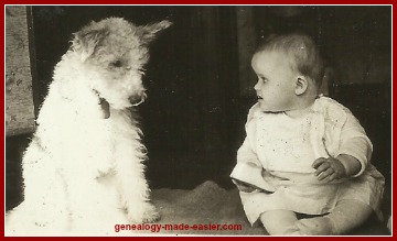 Baby and Dog
