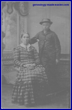Couple in old tintype photo