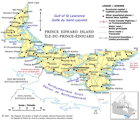 Prince Edward Island map