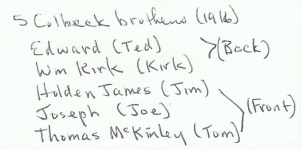 5 brothers - back of picture - sourcing